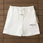 "essence" shorts white