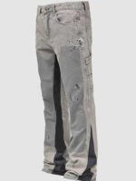 "Grey Flared Denim"